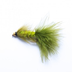 Olive gold head Woolly Bugger Lure