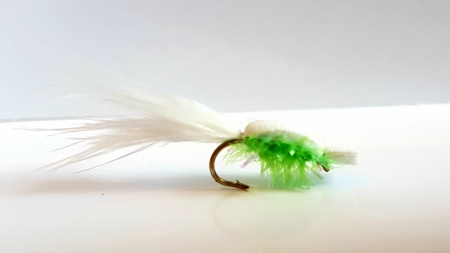 Popcorn Foam Beetle White/lime green with tail