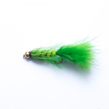 Lime Green Gold Head Woolly Bugger Lure