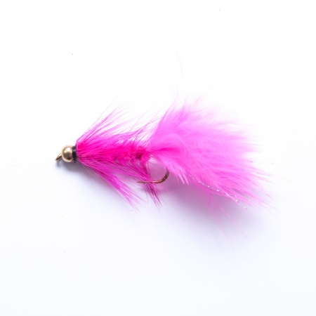 Pink Gold Head Woolly Bugger Lure