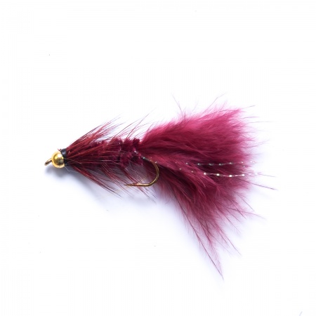 Claret Gold Head Woolly Bugger Lure
