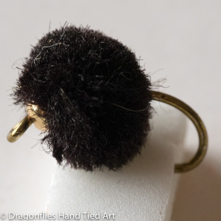 Black Micro Gold Head Egg Fly