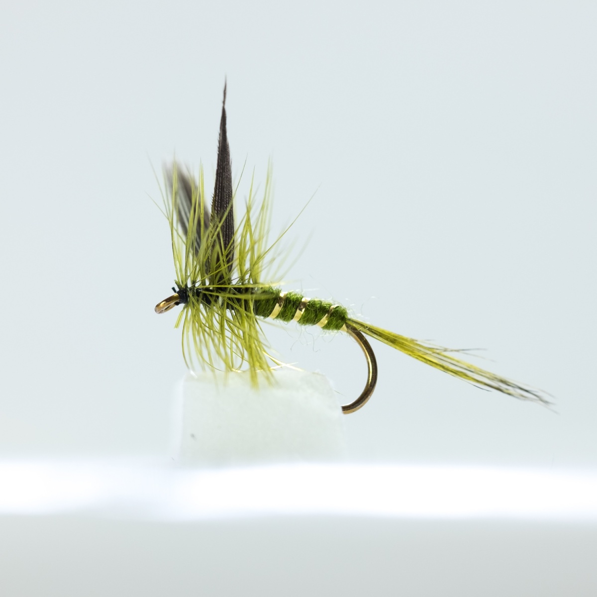ROUGH OLIVE Dry Fly Trout & Grayling fly Fishing flies Dragonflies 