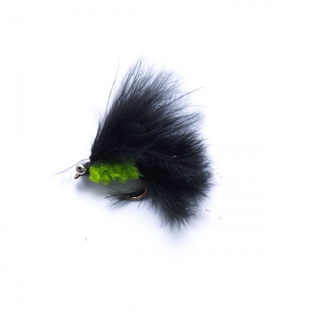 Mini Cats Whisker lime green/ black with bead chain  eyes