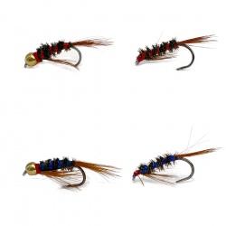 Barbless Diawl Bach Nymph Fishing Flies X3 Dragonflies 