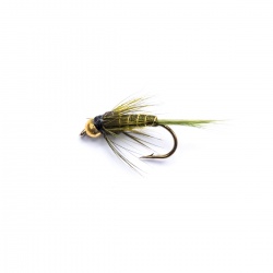 Gold Head Rough Olive Nymph by the dozen